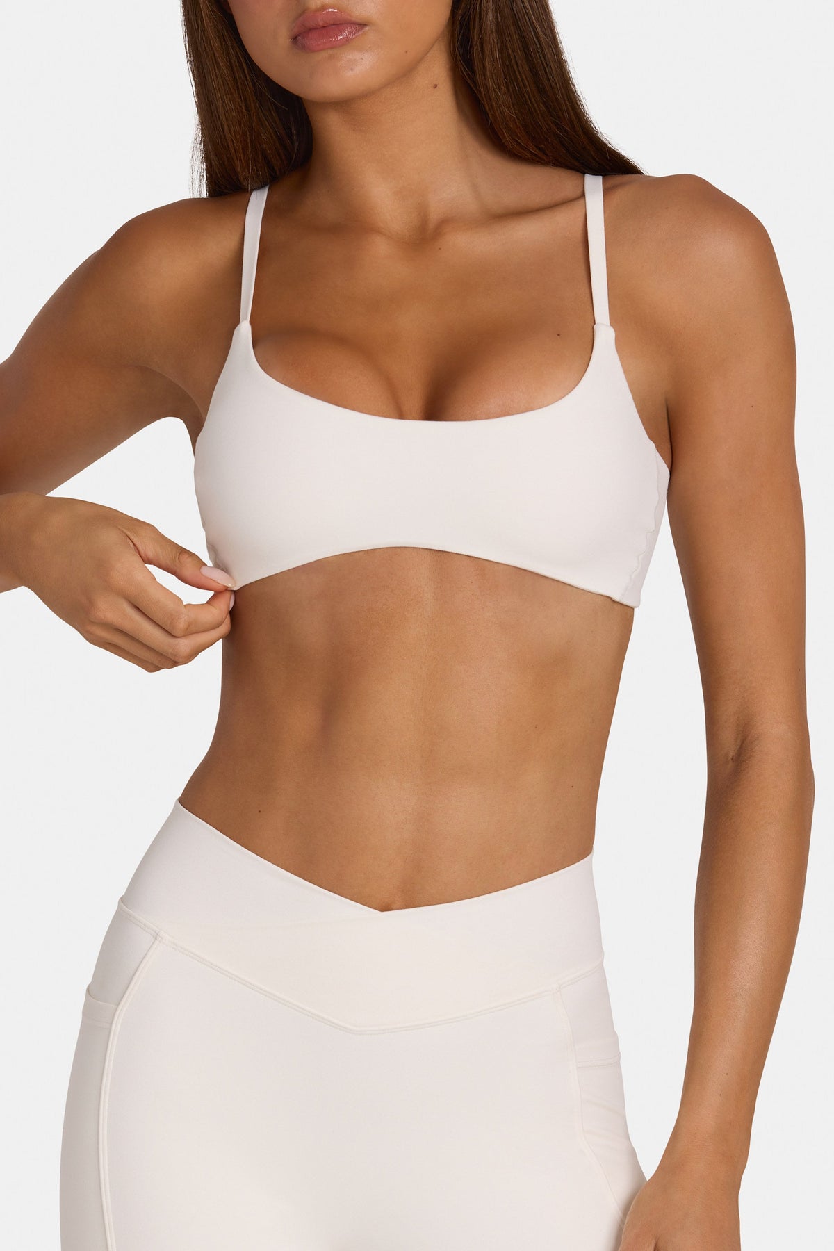 Women's Soft Active Low-Impact Sports Bra in Coconut — Activewear