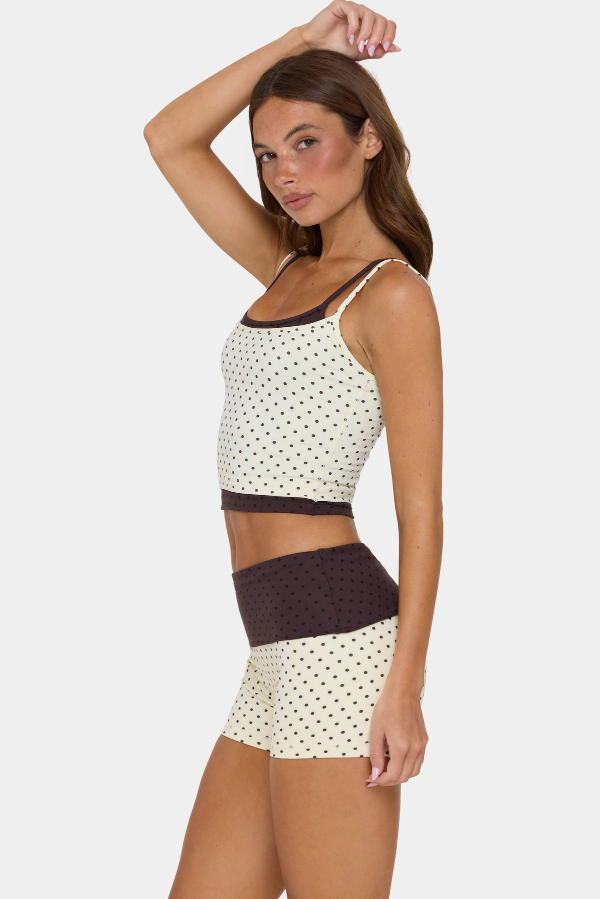 Women's Soft Active Double-Layer Tank Top in Cookie Butter — Activewear