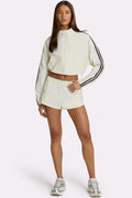 Women's Woven Track Shorts in Coconut