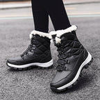 Women's Fleece-Lined Lace-Up Winter Boots