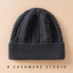 Thick-Knit Cashmere Beanie
