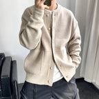 Men's Wool-Blend Button-Front Cardigan