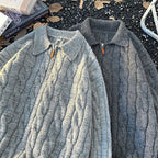 Women's Cable-Knit Quarter-Zip Sweater
