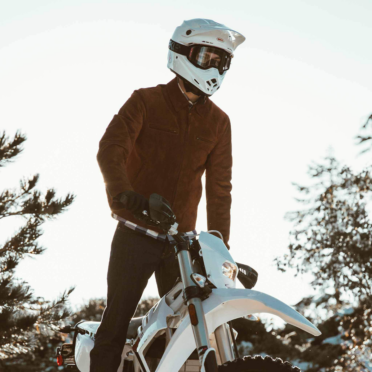 Men's The Moto Jacket in Tobacco Suede