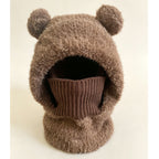 Plush Bear-Ear Hood - Adult & Kids