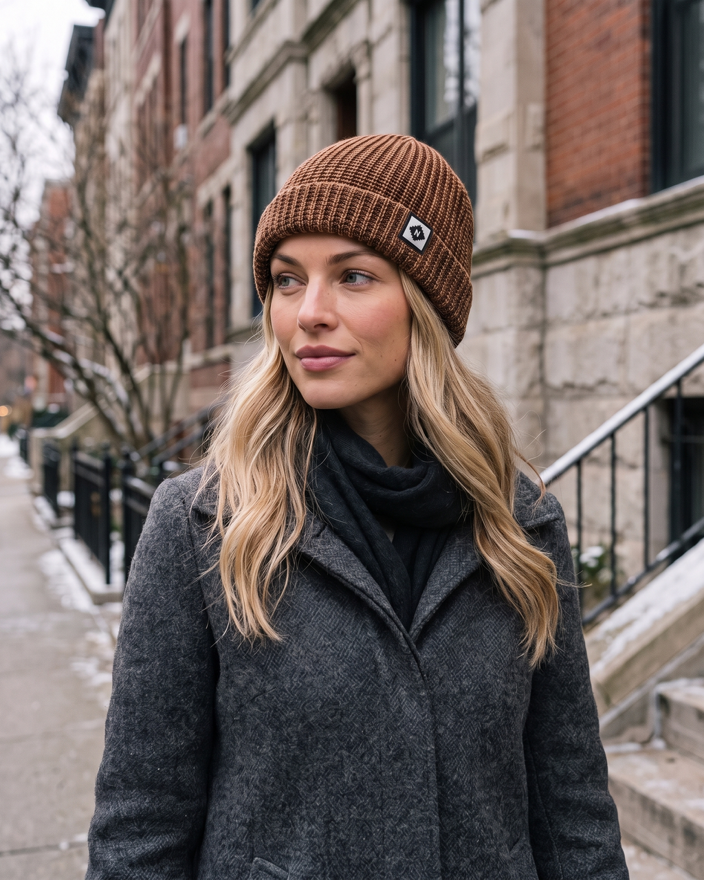 Women's Fleece-Lined Knit Beanie — lifestyle [wb-gender-final-99]