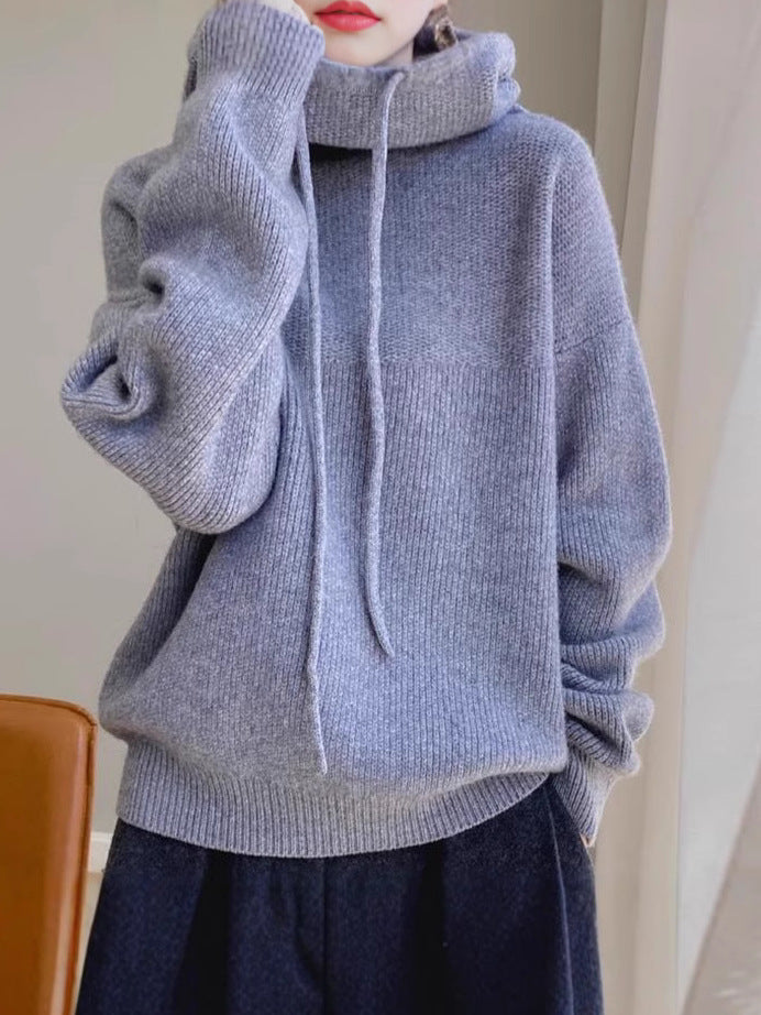 Women's Relaxed High-Neck Sweater