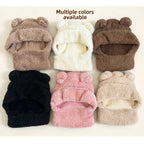 Plush Bear-Ear Hood - Adult & Kids
