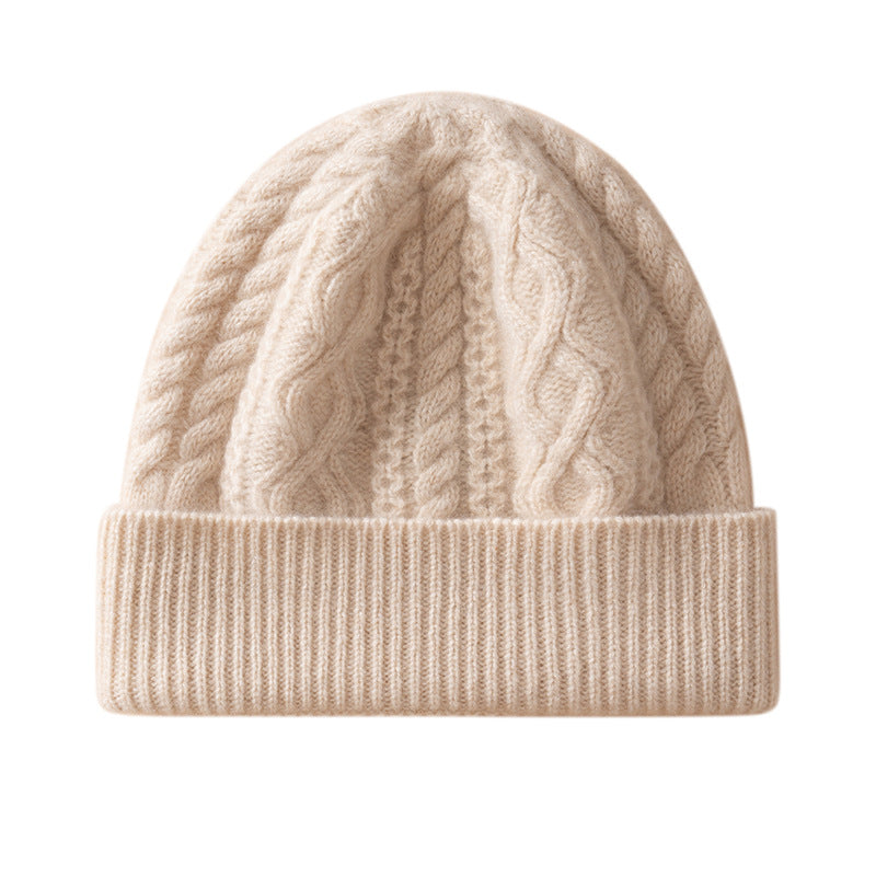 Thick-Knit Cashmere Beanie