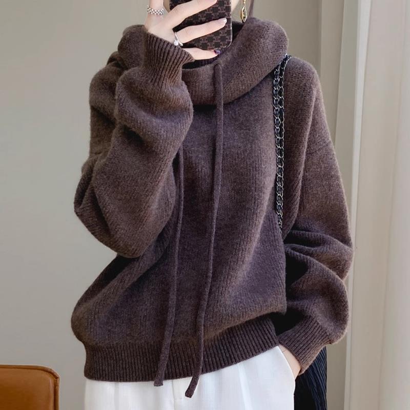 Women's Relaxed High-Neck Sweater