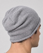 Men's Everyday Knit Beanie — Gray / 50 × 27 cm — fit detail — wb-gender-final-141