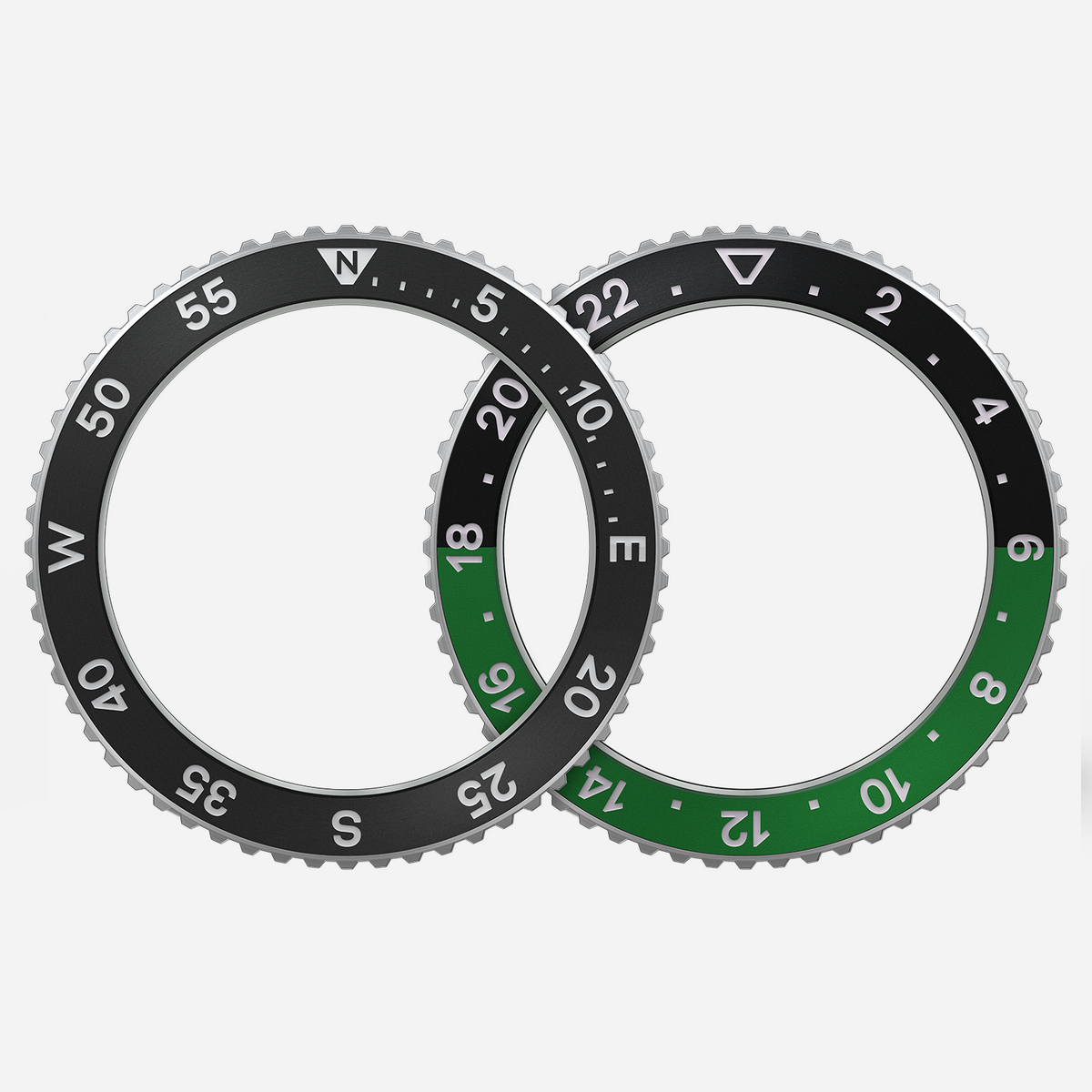 Watch Accessory - Green/Black GMT Bezel