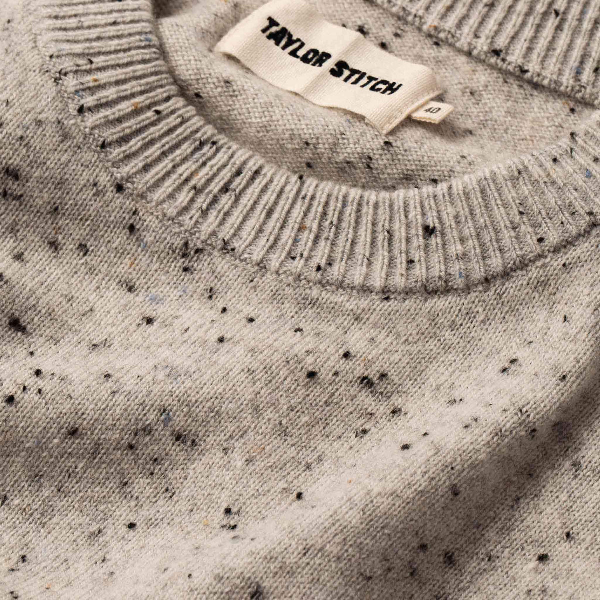 Men's The Hardtack Sweater in Polar Yak Donegal