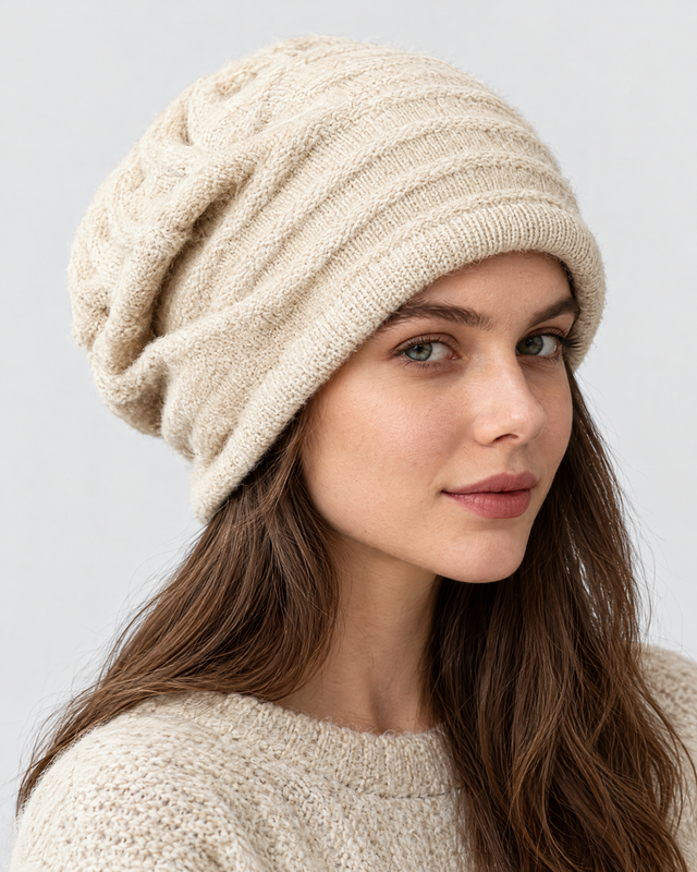 Cashmere Slouchy Beanie