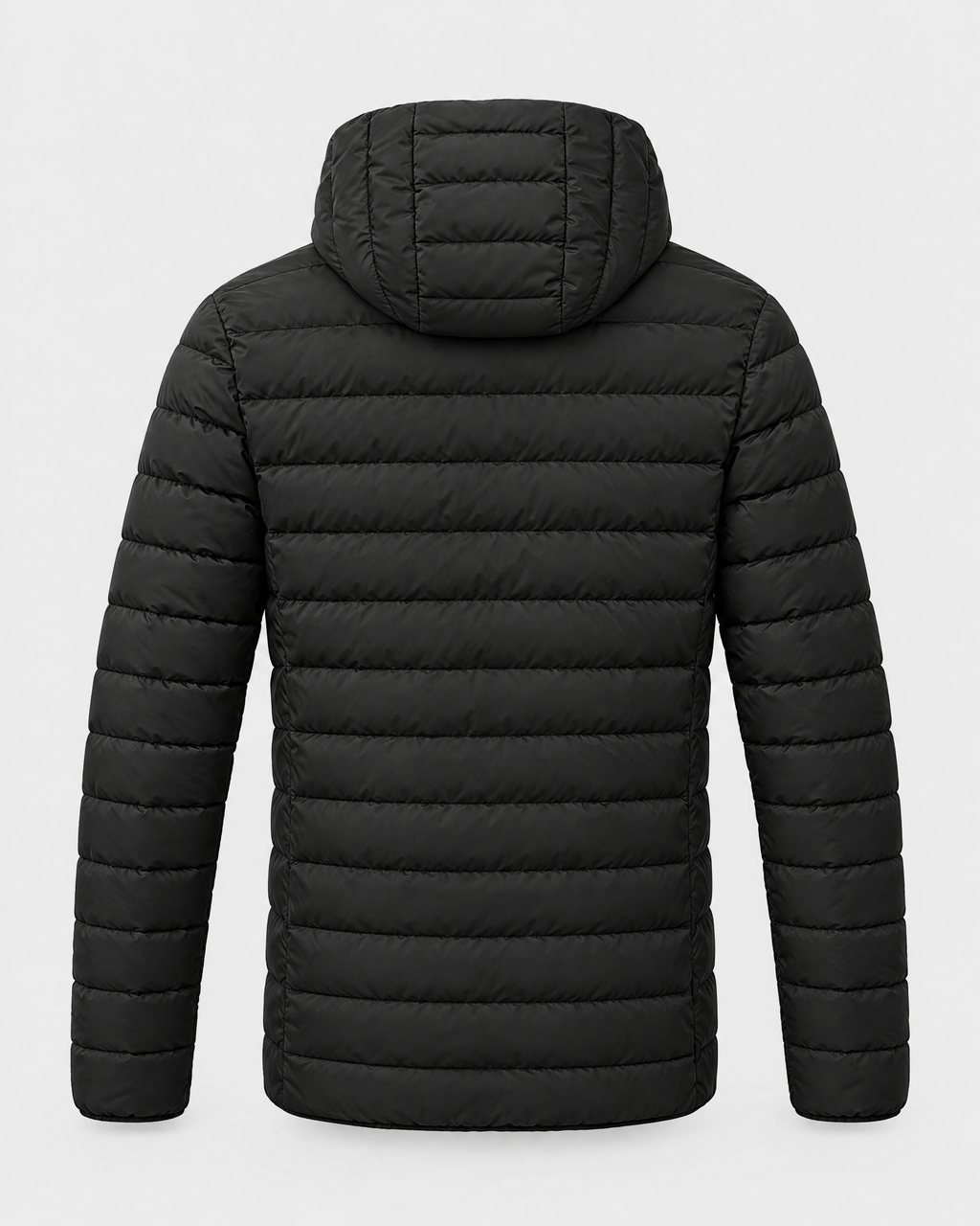 11 Heated Black — mens usb heated jacket — studio back [WB 33]
