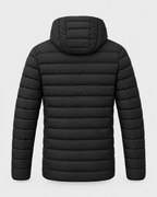 11 Heated Black — mens usb heated jacket — studio back [WB 33]