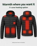 11 Heated Black — mens usb heated jacket — heating guide [WB 34]