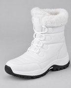 Women's Fleece-Lined Lace-Up Winter Boots — S915 white — hero [WB gallery 4/1]