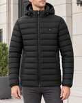Men's USB Heated Jacket — 2 Areas Heated Black — hero [WB gallery 9/1]