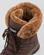 Women's Fleece-Lined Lace-Up Winter Boots — 9018 brown — lining [WB gallery 3/4]