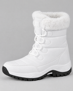 Women's Fleece-Lined Lace-Up Winter Boots — S915 white — side [WB gallery 4/2]