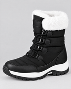 Women's Fleece-Lined Lace-Up Winter Boots — S915 black — side [WB gallery 5/2]