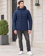 Men's USB Heated Jacket — 11 Heated Blue — full front [WB gallery 7/2]