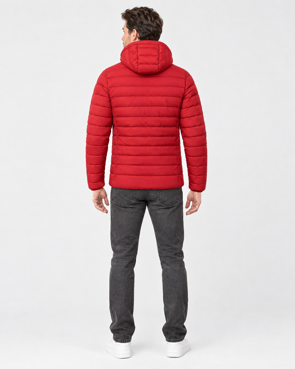 Men's USB Heated Jacket — 11 Heated Red — full back [WB gallery 8/3]