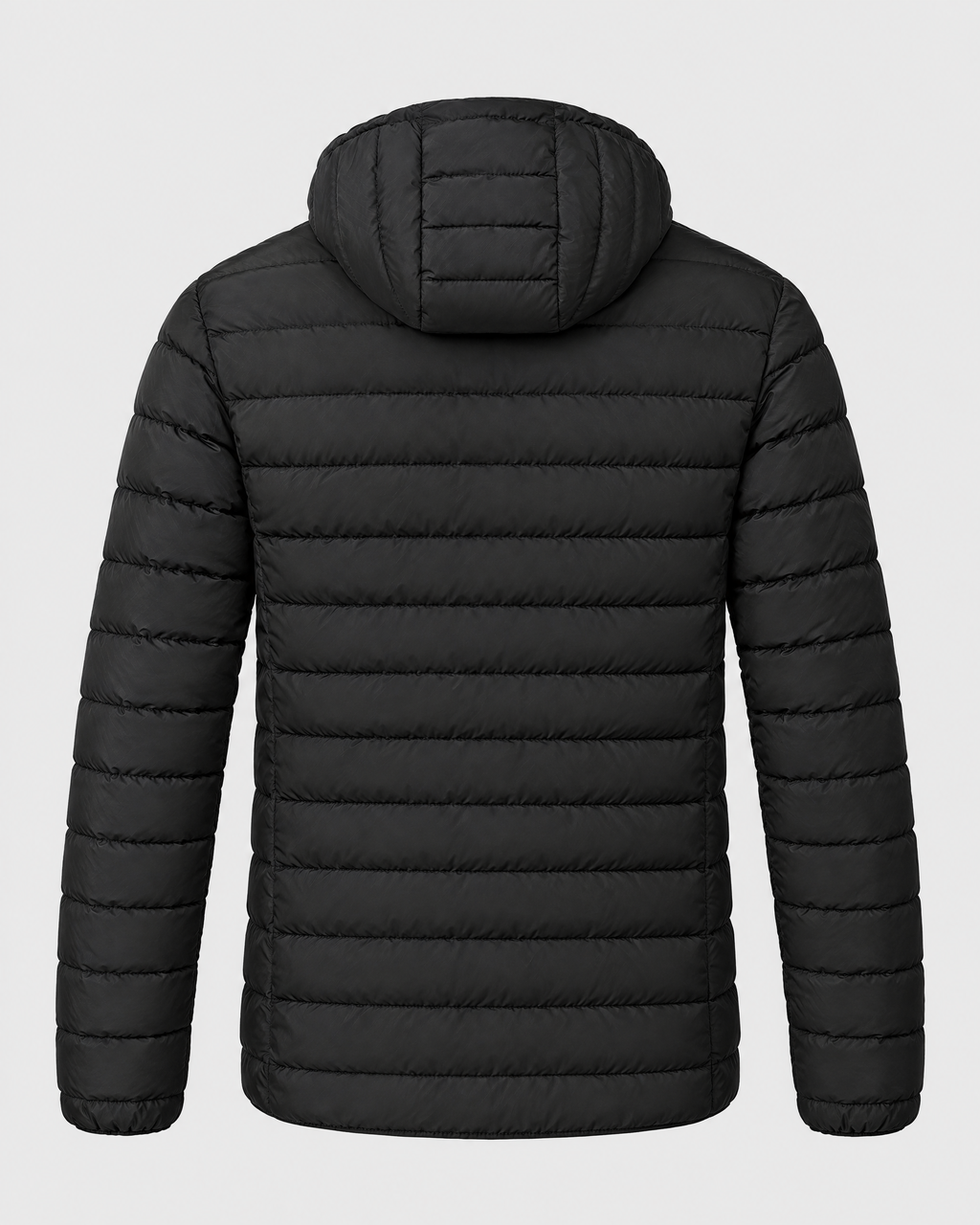 Men's USB Heated Jacket — 2 Areas Heated Black — product back [WB gallery 9/7]