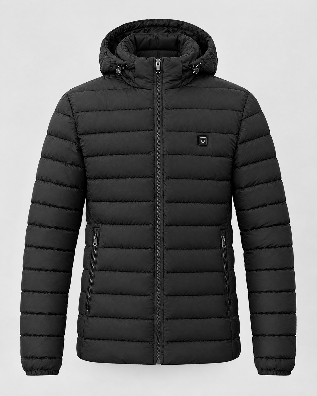 Men's USB Heated Jacket — 2 Areas Heated Black — product front [WB gallery 9/6]