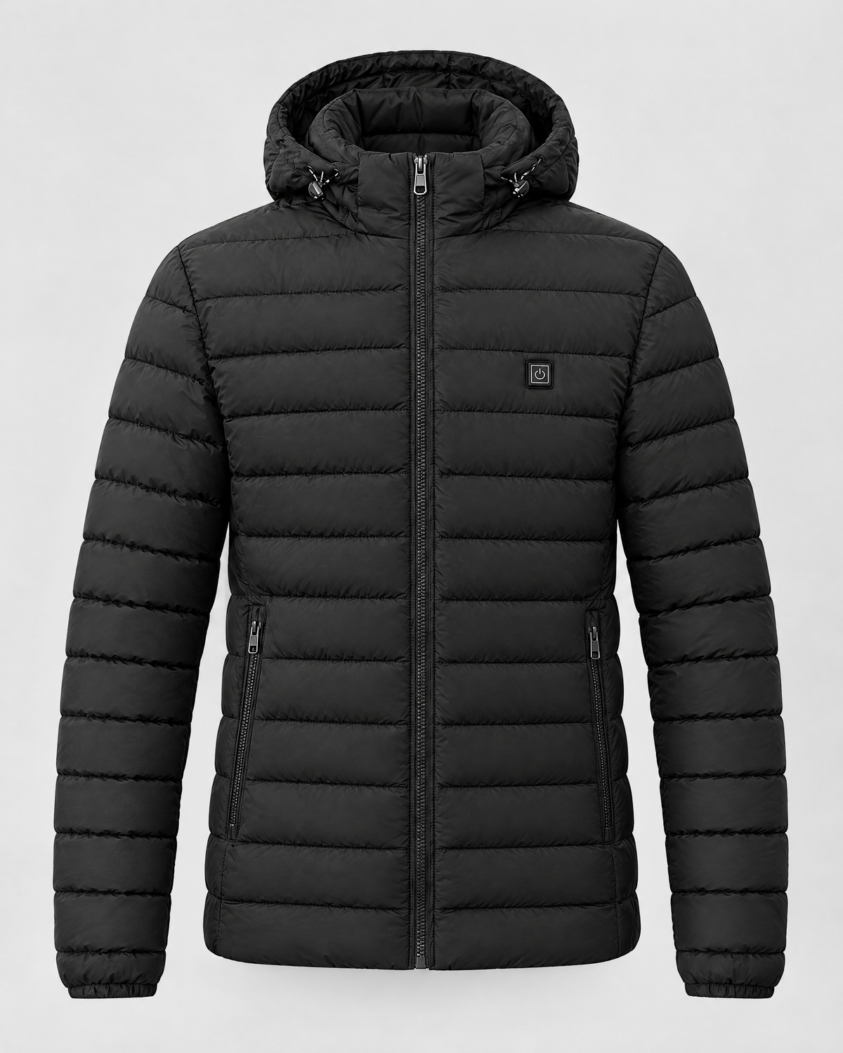 Men's USB Heated Jacket — 2 Areas Heated Black — product front [WB gallery 9/6]