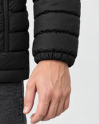 Men's USB Heated Jacket — 2 Areas Heated Black — cuff detail [WB gallery 9/5]