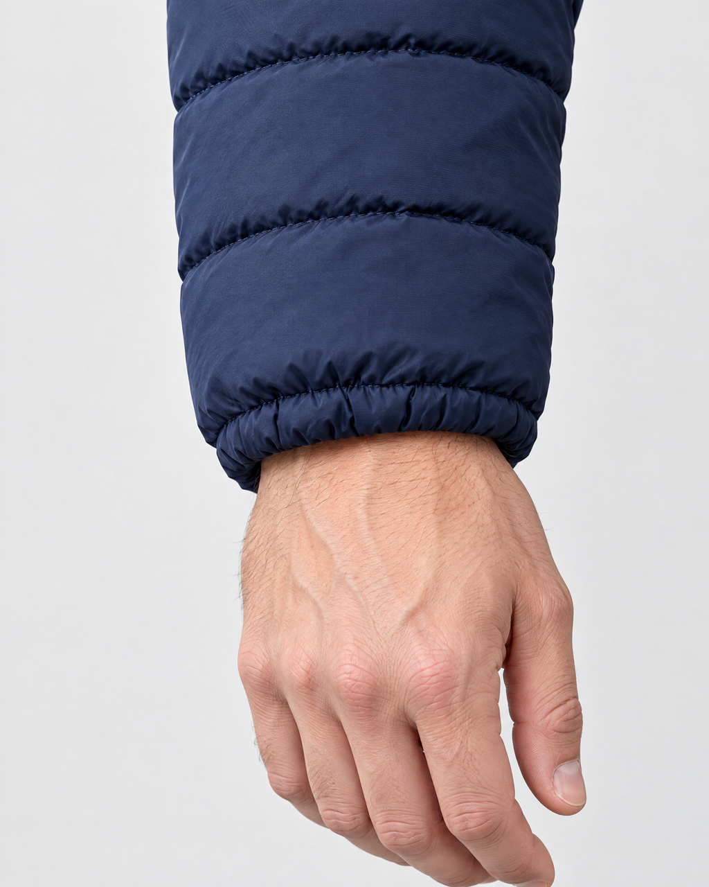 Men's USB Heated Jacket — 11 Heated Blue — cuff detail [WB gallery 7/5]