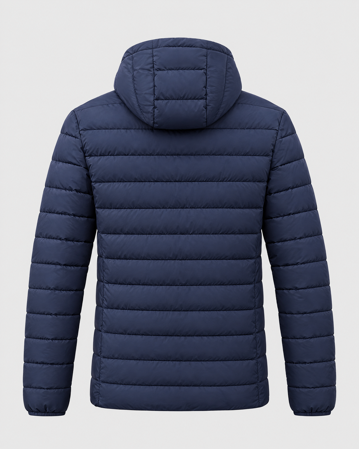Men's USB Heated Jacket — 2 Areas Heated Blue — product back [WB gallery 10/7]