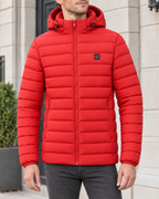 Men's USB Heated Jacket — 8 Areas Heated Red — hero [WB gallery 14/1]