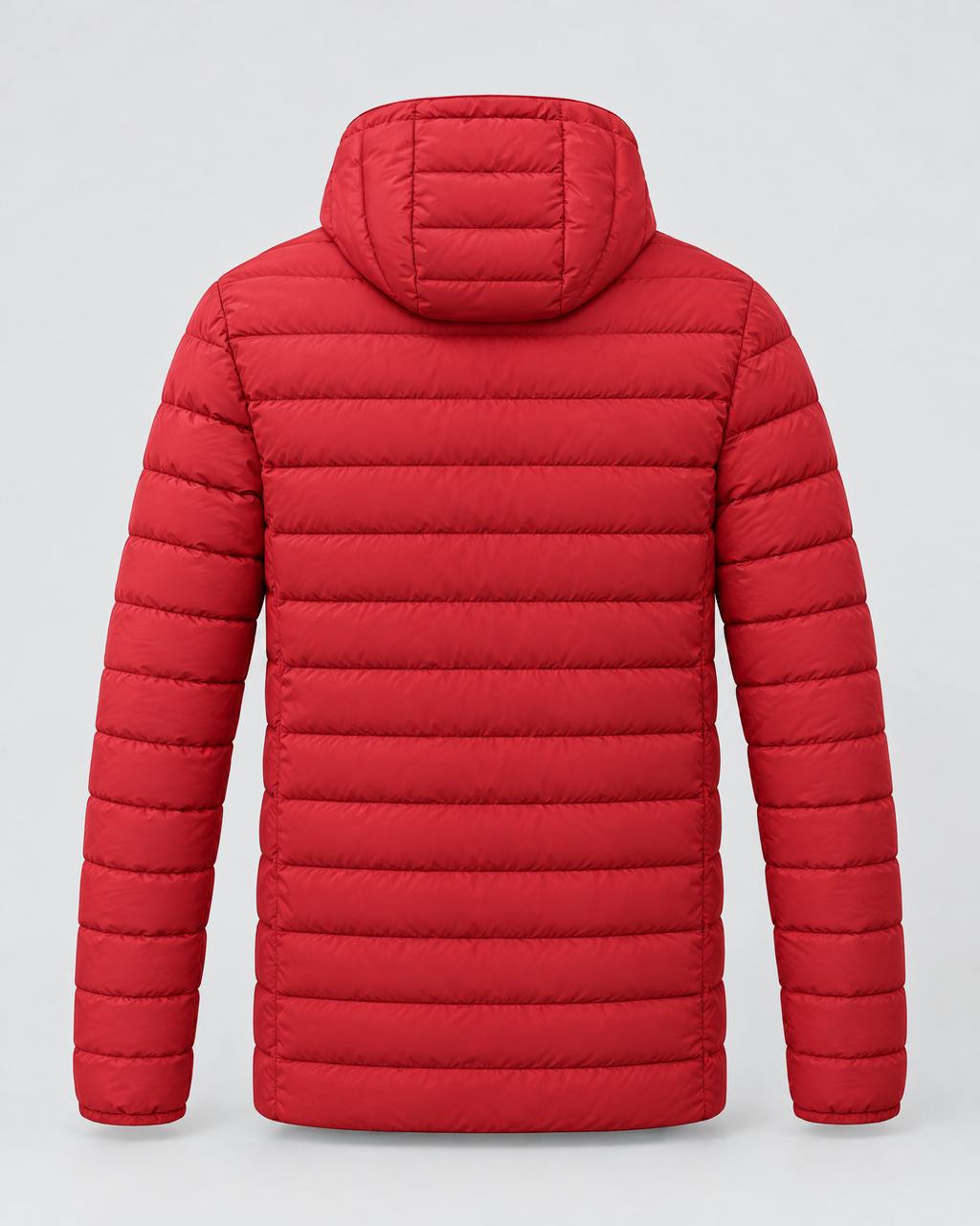 Men's USB Heated Jacket — 2 Areas Heated Red — product back [WB gallery 11/7]