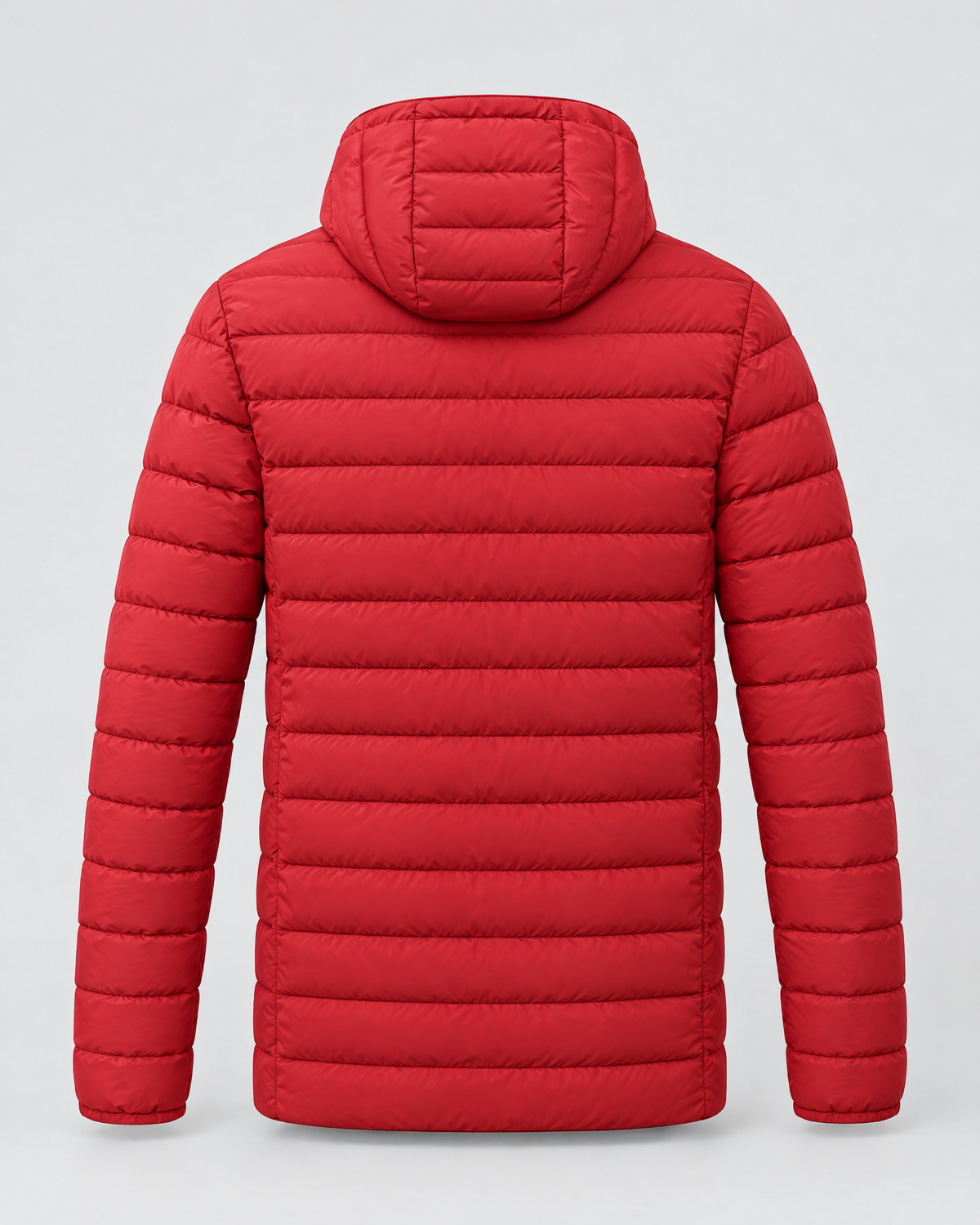 Men's USB Heated Jacket — 2 Areas Heated Red — product back [WB gallery 11/7]