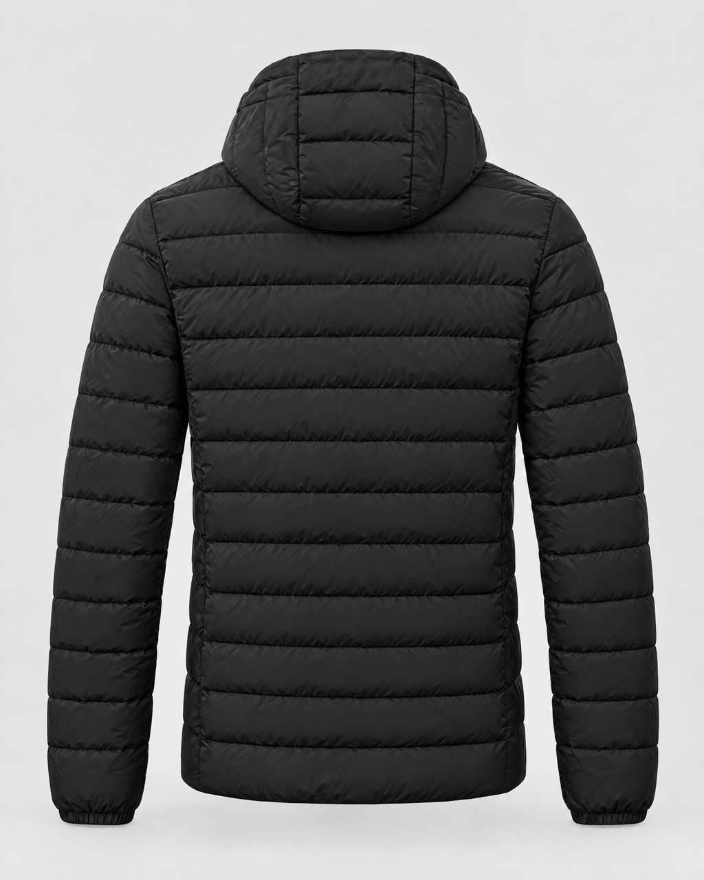 Men's USB Heated Jacket — 8 Areas Heated Black — product back [WB gallery 12/7]