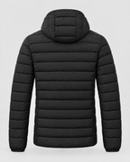 Men's USB Heated Jacket — 8 Areas Heated Black — product back [WB gallery 12/7]