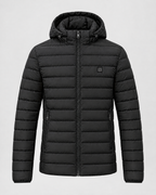 Men's USB Heated Jacket — 8 Areas Heated Black — product front [WB gallery 12/6]