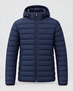 Men's USB Heated Jacket — 8 Areas Heated Blue — product front [WB gallery 13/6]