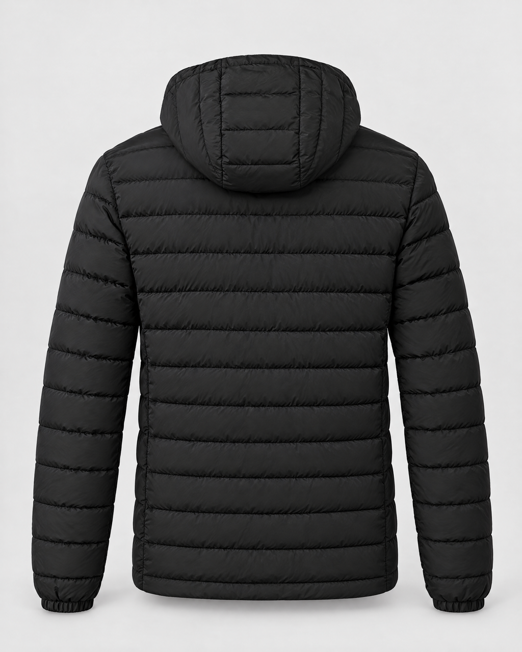 Men's USB Heated Jacket — 9 Areas Heated Black — product back [WB gallery 15/7]