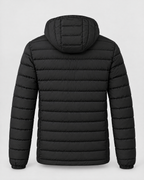 Men's USB Heated Jacket — 9 Areas Heated Black — product back [WB gallery 15/7]