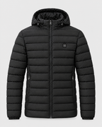 Men's USB Heated Jacket — 9 Areas Heated Black — product front [WB gallery 15/6]