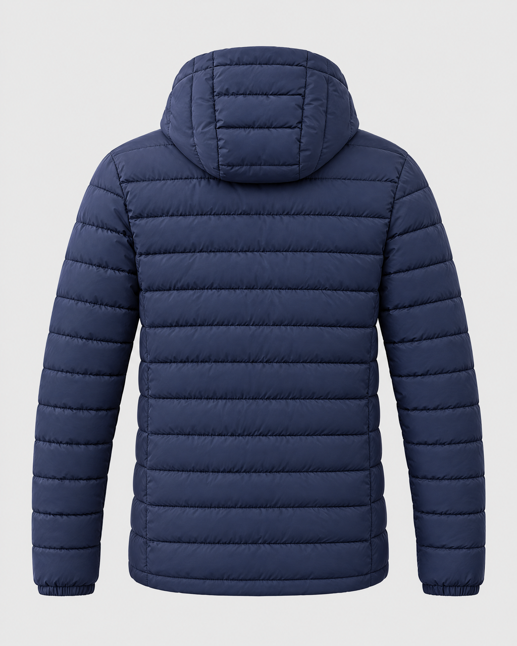 Men's USB Heated Jacket — 9 Areas Heated Blue — product back [WB gallery 16/7]