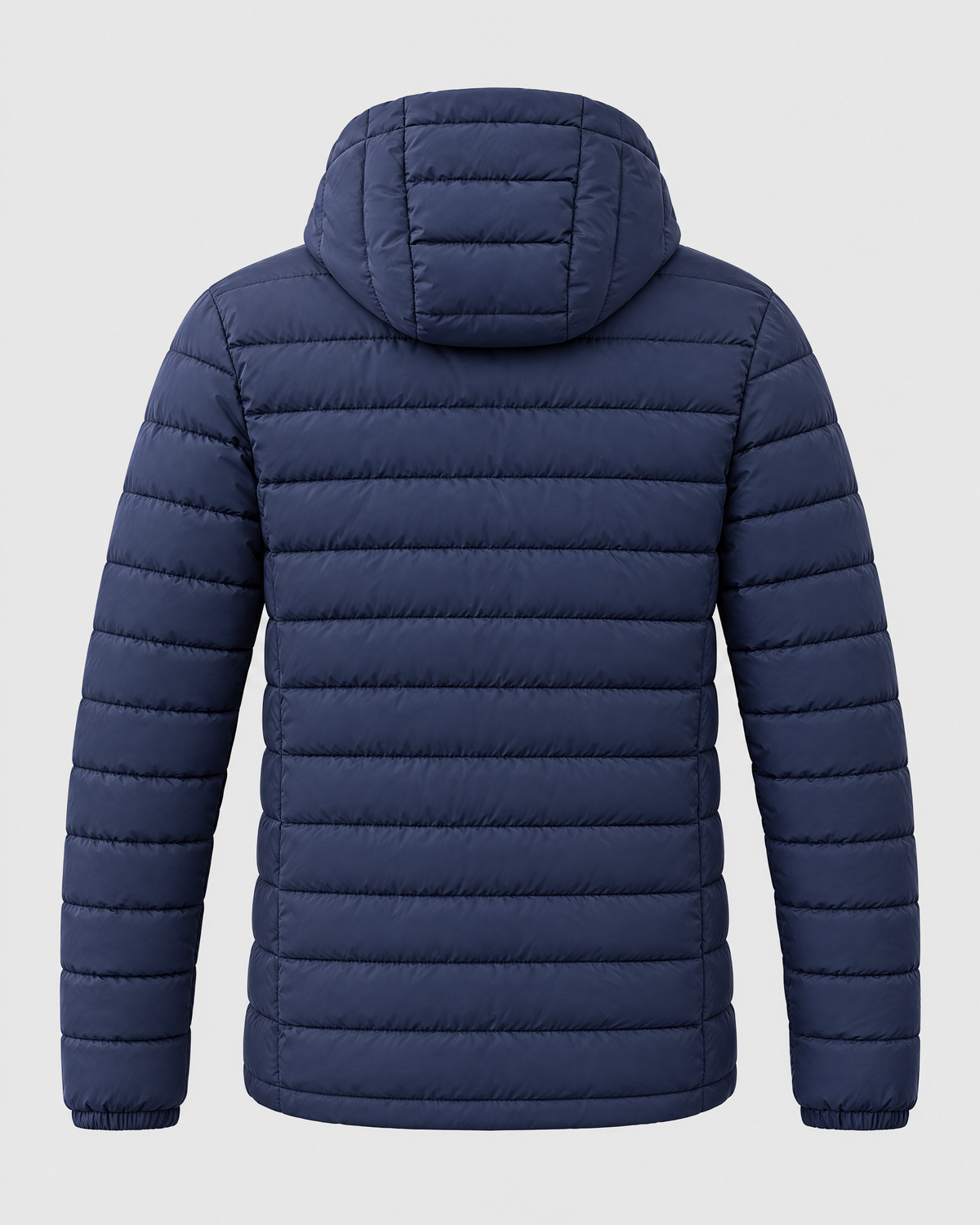 Men's USB Heated Jacket — 9 Areas Heated Blue — product back [WB gallery 16/7]