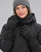Electric Heated Winter Gloves — AB9008 Black Gloves BatteryBox Pair — hero [WB gallery 24/1]