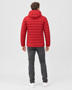 Men's USB Heated Jacket — 9 Areas Heated Red — full back [WB gallery 17/3]