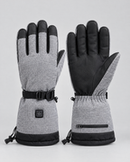 Electric Heated Winter Gloves — Y006 Gray Gloves Pair — product back [WB gallery 18/3]