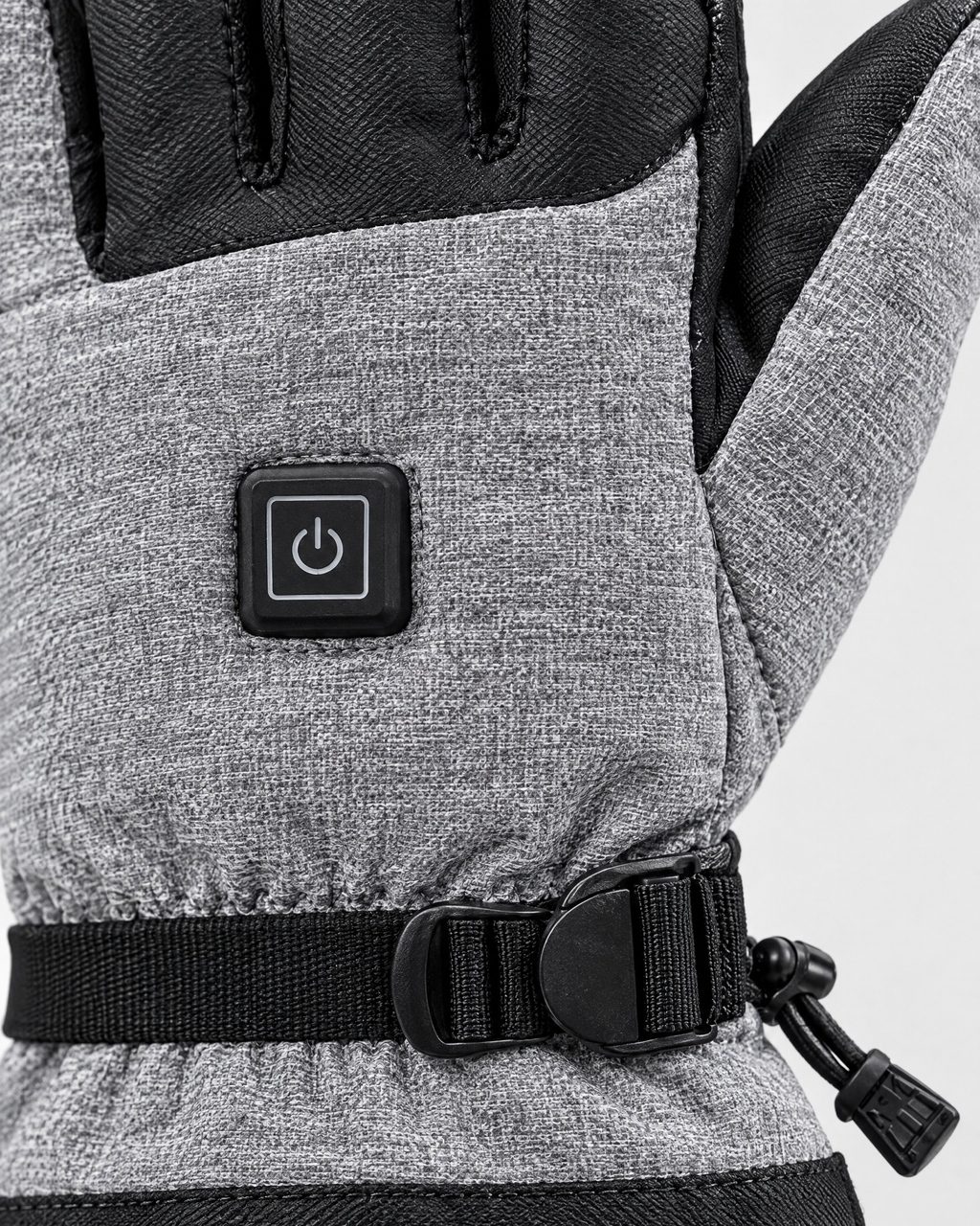 Electric Heated Winter Gloves — Y006 Gray Gloves Pair — material [WB gallery 18/4]
